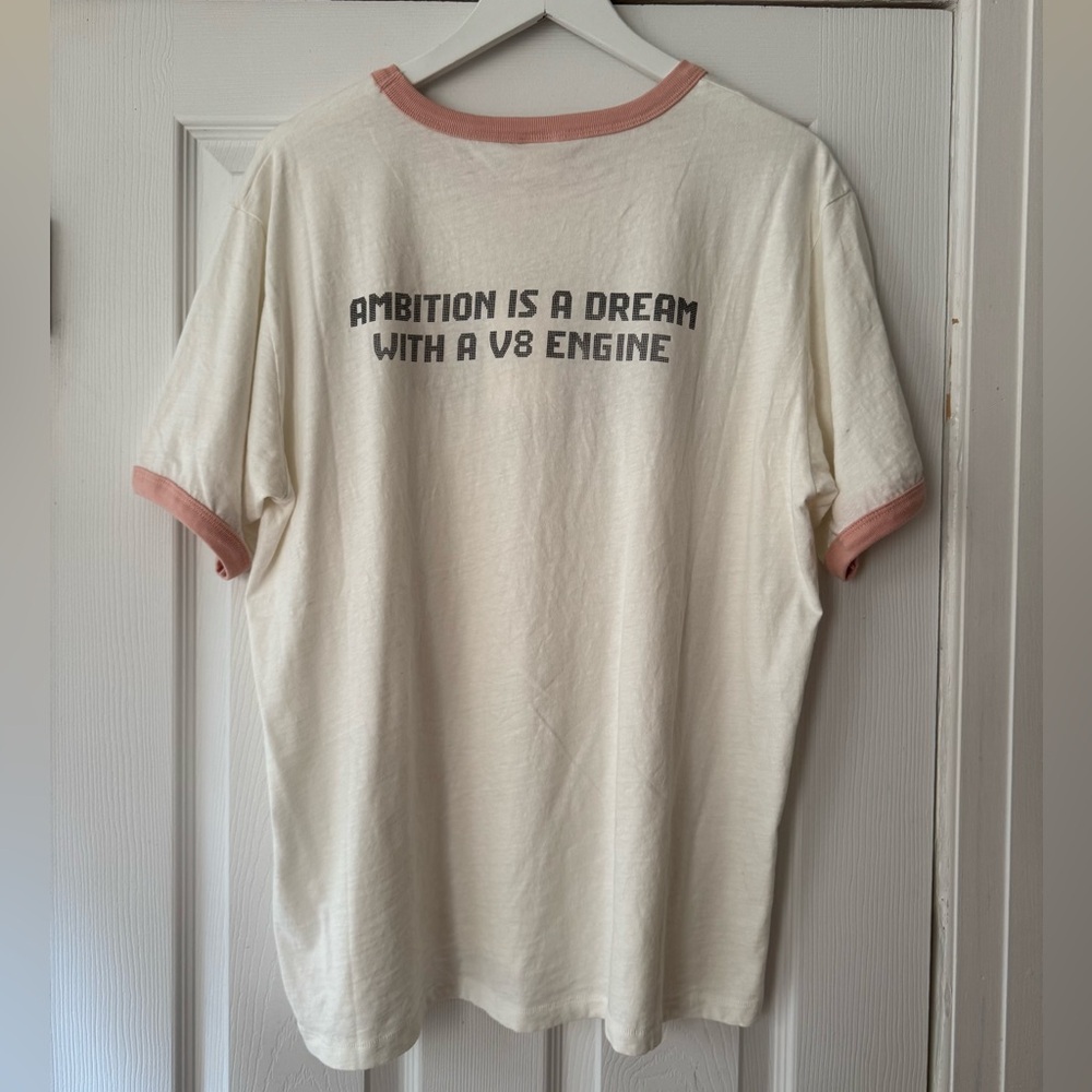 RE/DONE Pink Caddy Ringer Tee - Picture 6 of 12